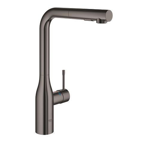 Grohe Essence New køkkenarmatur m/udtræk - Poleret hard graphite