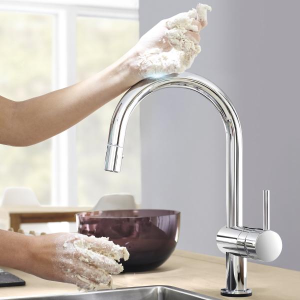 Køkkenvandhaner til vask og bordplade fra grohe vvs shoppen.dk