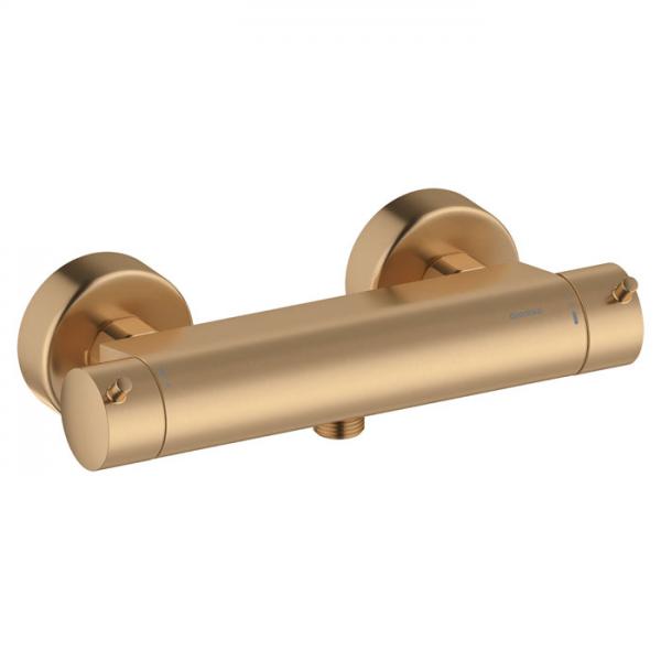 Damixa Iris brusearmatur m/termostat - Børstet bronze Damixa Iris brusearmatur m/termostat - Børstet bronze