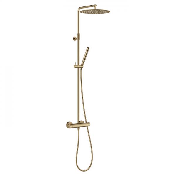 Damixa Iris 300 komplet brusesystem m/termostat - B&oslash;rstet bronze