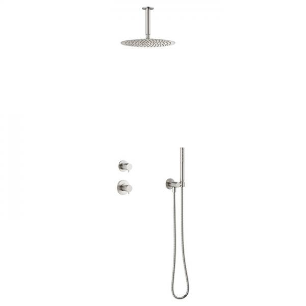 Damixa Iris DS 2 brusesystem til indbygning - Loft - Steel Damixa Iris DS 2 brusesystem til indbygning - Loft - Steel