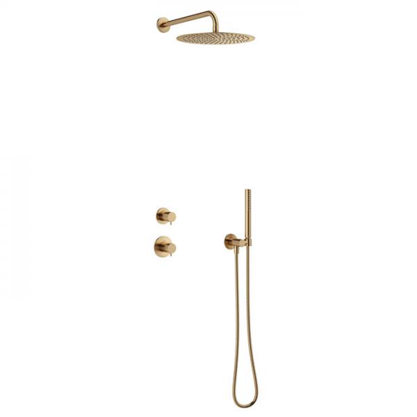 Damixa Iris DS 1 brusesystem til indbygning - Børstet bronze Damixa Iris DS 1 brusesystem til indbygning - Børstet bronze