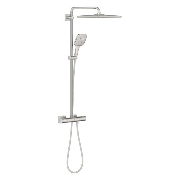 Grohe Rainshower SmartActive 310 Cube brusesystem - Supersteel