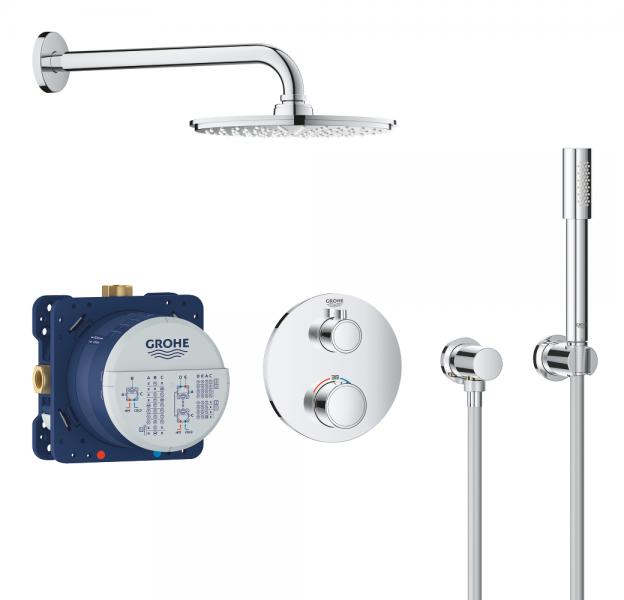 Grohe NEW Rainshower 210 komplet brusesystem til indbygning