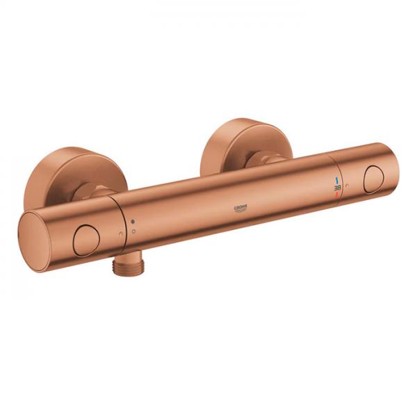 Grohe Grohtherm 800 Cosmopolitan brusearmatur m/termostat - Børstet Warm Sunset Grohe Grohtherm 800 Cosmopolitan brusearmatur m/termostat - Børstet Warm Sunset