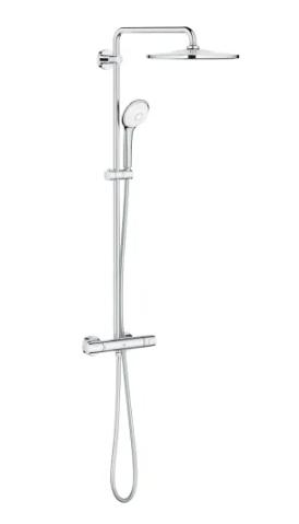 Grohe Euphoria 310 Brusesystem med termostat til vægmontering