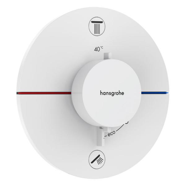 hansgrohe ShowerSelect Comfort S indbygningsarmatur m/2 udtag - Mat hvid
