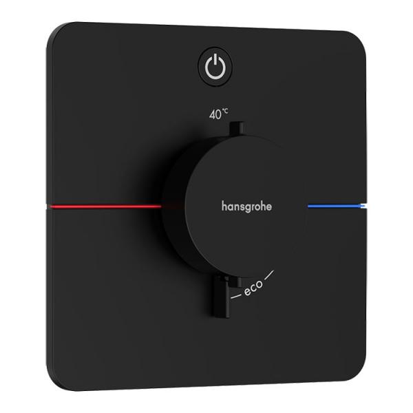 hansgrohe ShowerSelect Comfort Q indbygningsarmatur m/1 udtag - Mat sort