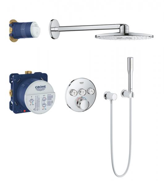 Grohe SmartControl 310 komplet brusesystem til indbygning - Rund