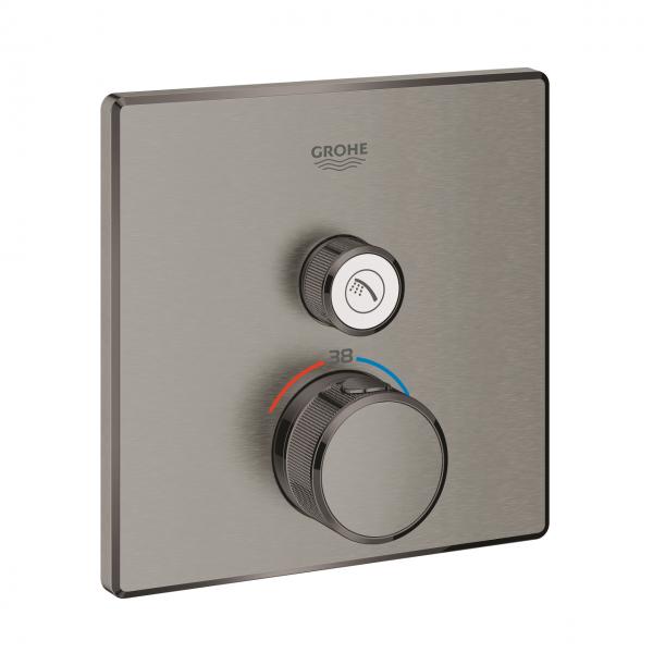 Grohe SmartControl indbygningsarmatur m/en udgang - Børstet hard graphite
