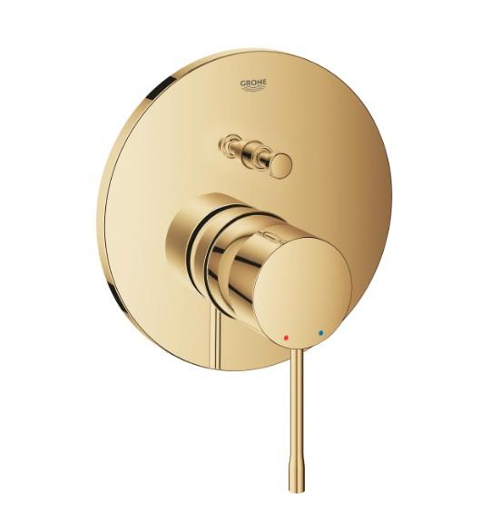 Grohe Essence New indbygningsarmatur til kar/brus - Poleret cool sunrise