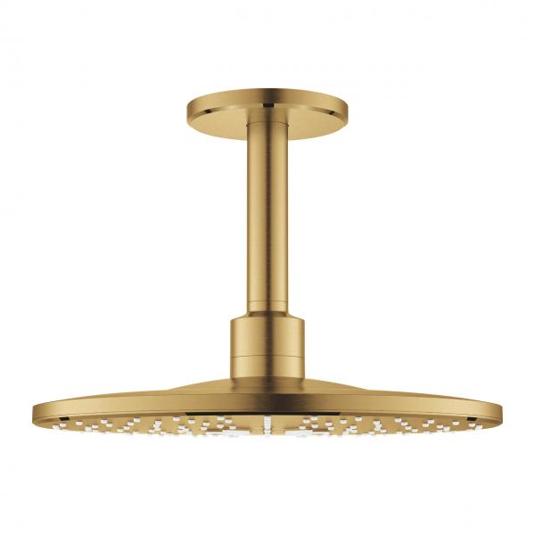 Grohe Rainshower 310 SmartActive rund hovedbruser t/loft - B&oslash;rstet cool sunrise