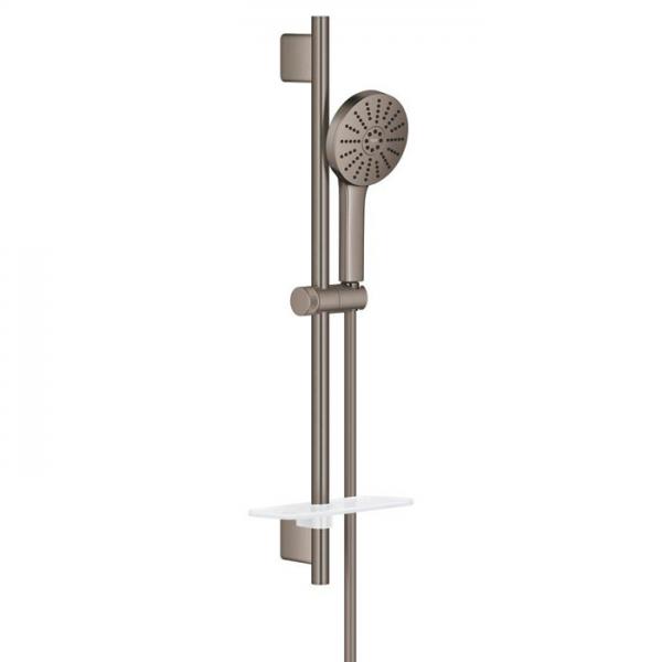 Grohe Vitalio Joy+ 120 brusesæt - Børstet Hard Graphite Grohe Vitalio Joy+ 120 brusesæt - Børstet Hard Graphite