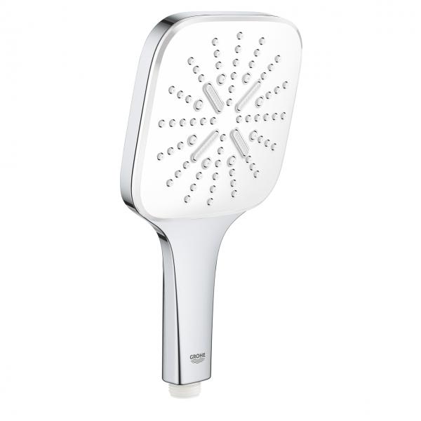 Grohe Rainshower Smartactive 130 Cube håndbruser - Krom/hvid