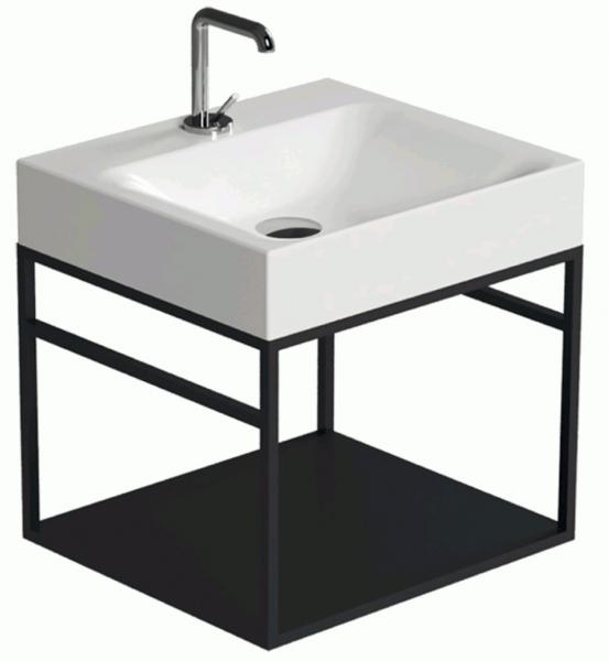 Lavabo Cento 60 væghængt modul til håndvask - Mat sort