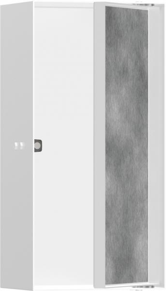 Hansgrohe XtraStoris indbygget hylde med flisebar låge 300x150x100 - Mat hvid