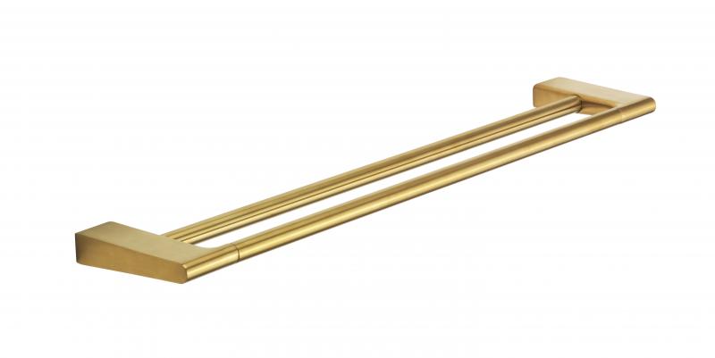 Pressalit Style dobbelt håndklædestang 610 mm - Børstet messing