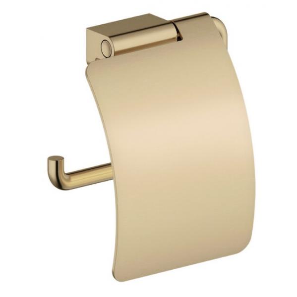 Damixa Zen toiletrulleholder m/låg - Børstet bronze Damixa Zen toiletrulleholder m/låg - Børstet bronze
