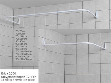 Van Der P Erica2000 Universal forhængsstang 12-i-én 90X90(X90) - Hvid