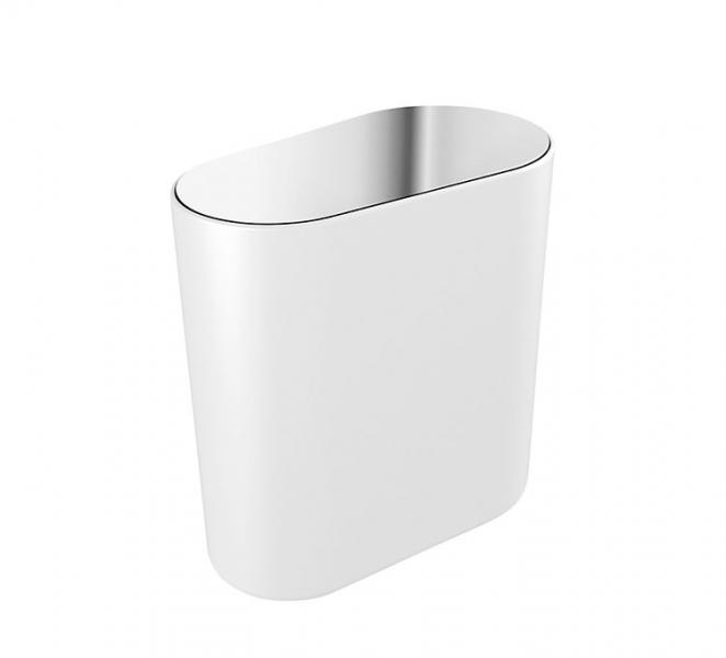 Pressalit Style væghængt toiletspand - Krom/hvid
