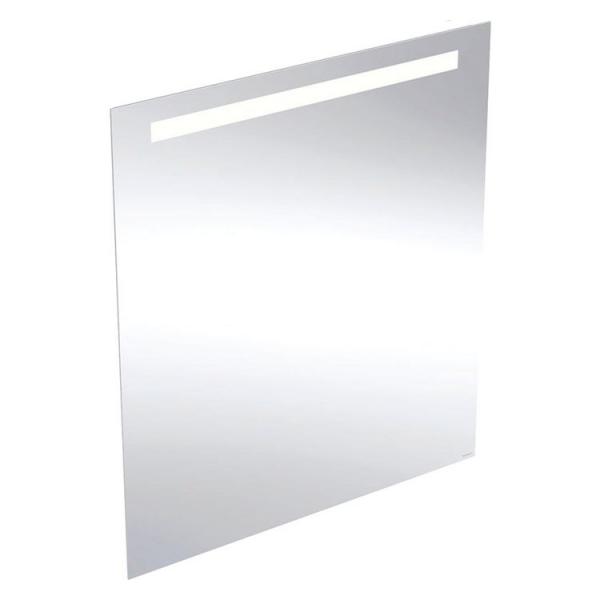 Geberit Option Basic Square spejl m/lys i top - 80 x 90 cm