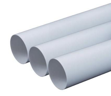 Rund kanalrør PVC 0,5 meter - Ø150 mm