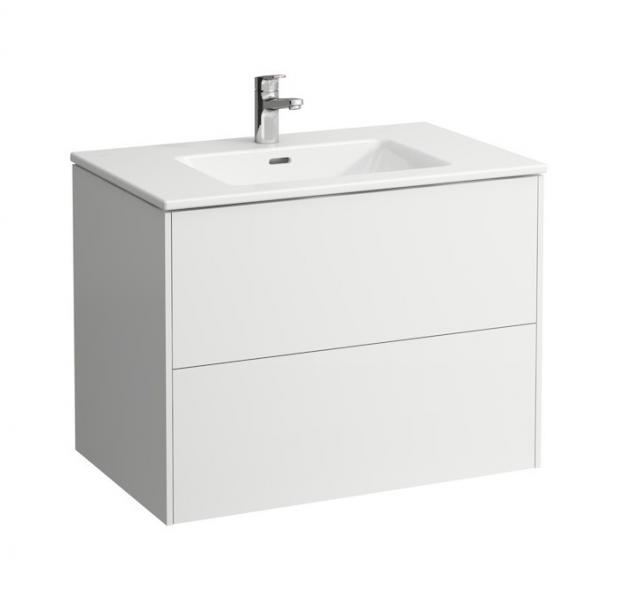 Laufen Base 80 møbelpakke m/slim håndvask - Mat hvid