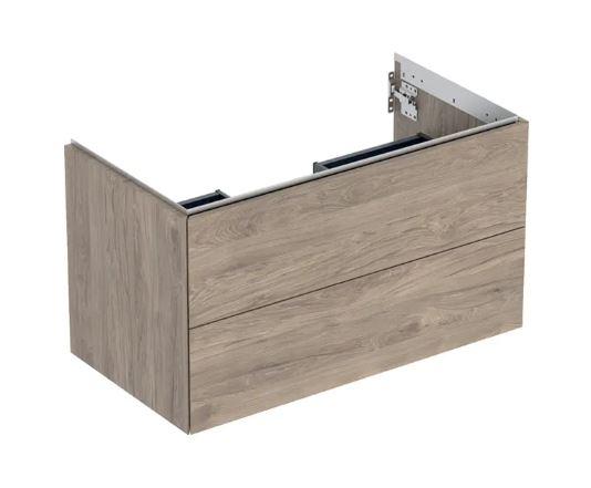 Geberit One underskab 90cm - Nøddetræ hickory/Melamin træstruktur