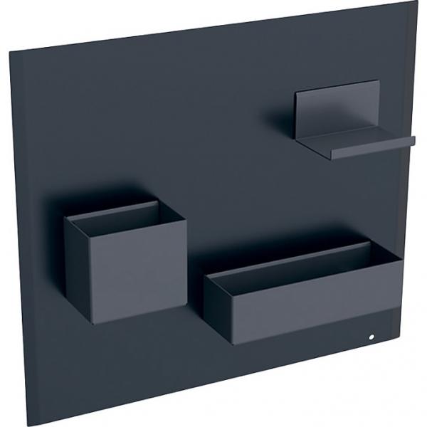 Geberit magnettavle 45x39cm med opbevaringskasser, Matsort