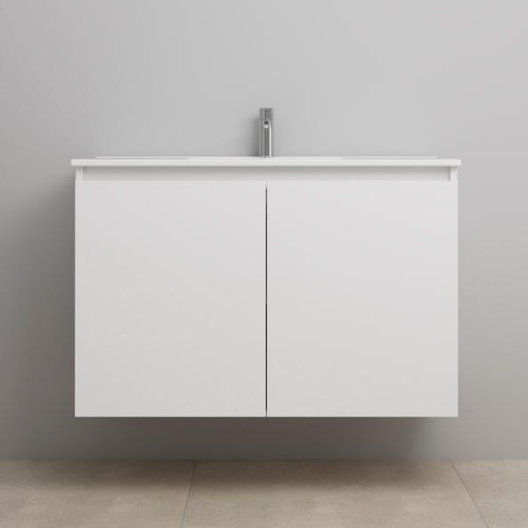 Sanibell Online 101 m&oslash;bels&aelig;t m/grebsfri l&aring;ger - Hvid h&oslash;jglans