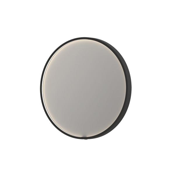 Sanibell Ink SP24 rundt spejl m/lys, varme og sensor Ø60 - Mat sort