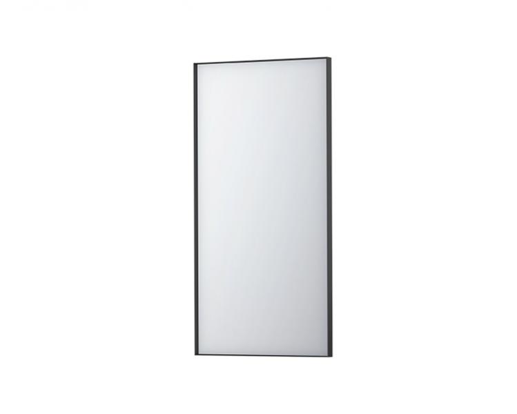 Sanibell Ink SP18 vendbart spejl m/ramme - Mat sort - 50 x 100 cm