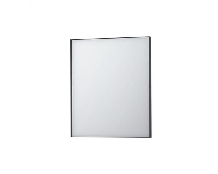 Sanibell Ink SP18 vendbart spejl m/ramme - Mat sort - 70 x 80 cm