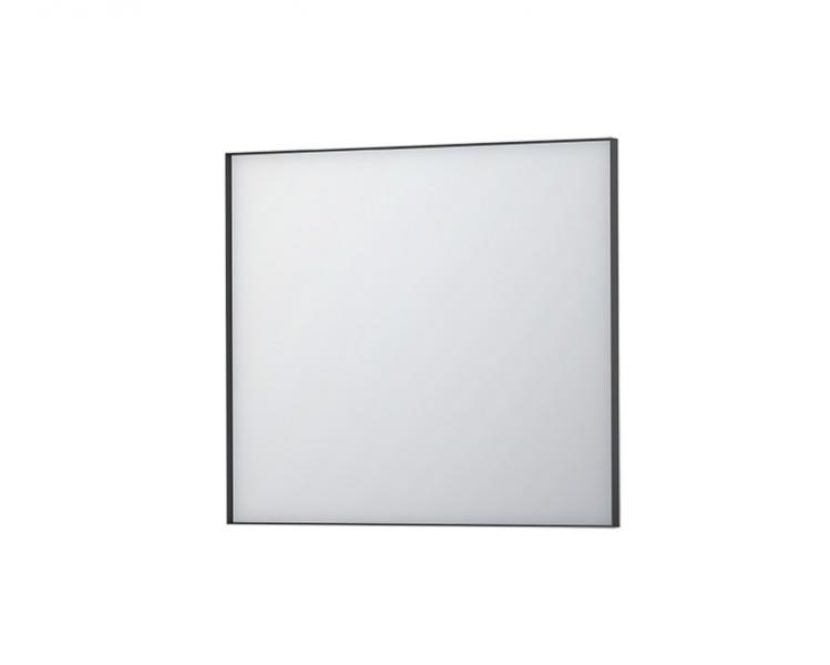 Sanibell Ink SP18 vendbart spejl m/ramme - Mat sort - 90 x 80 cm