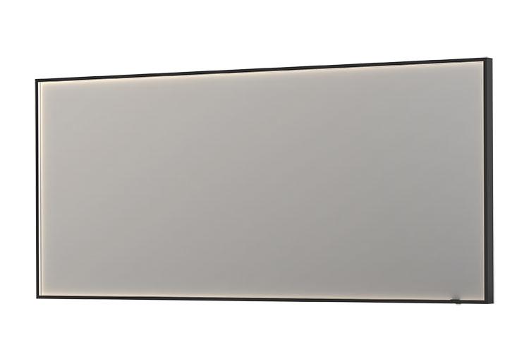 Sanibell Ink SP19 spejl m/lys, varme og sensor 180 x 80 cm - Mat sort