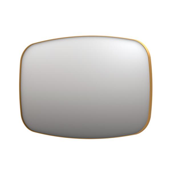 Sanibell Ink SP29 superellipse spejl m/ramme 120 x 80 cm - Børstet mat guld