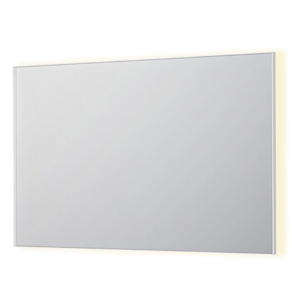 Sanibell Ink SP32 firkantet spejl m/backlight, varme og sensor 120 x 80 cm - Mat hvid