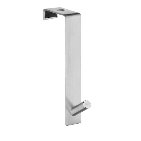 Beslagsboden enkel krog til d&oslash;r - Rustfrit st&aring;l