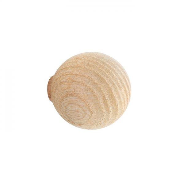 Beslagsboden B406 møbelknop i træ - Lys ask