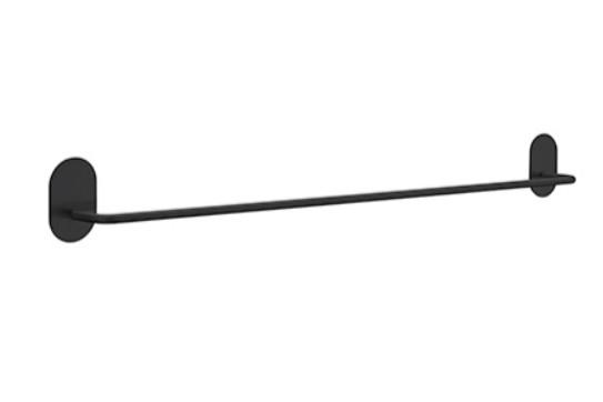 Beslagsboden h&aring;ndkl&aelig;destang - Selvkl&aelig;bende - Mat sort