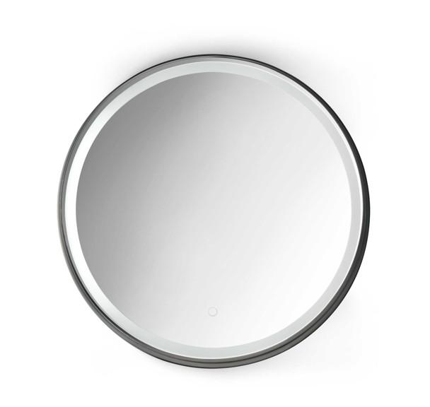 Bath Creator rundt spejl m/LED Ø60 - Mat sort
