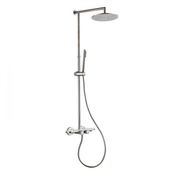 Cassøe Garda 250 komplet brusesystem m/Crystal cut - Børstet stål Cassøe Garda 250 komplet brusesystem m/Crystal cut - Børstet stål