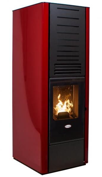 Langå Karen Træpilleovn 40 kg pilletank - Bordeaux Langå Karen Træpilleovn 40 kg pilletank - Bordeaux
