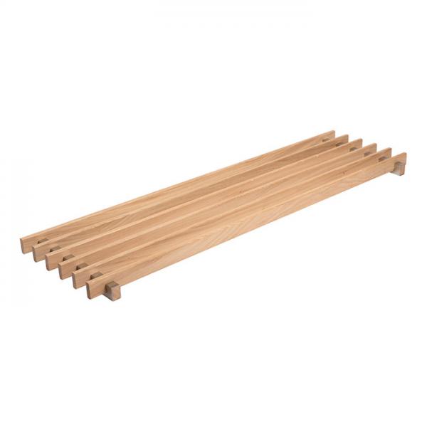 Lastein Norline 100 skohylde/hylde - Eg/rustfrit stål