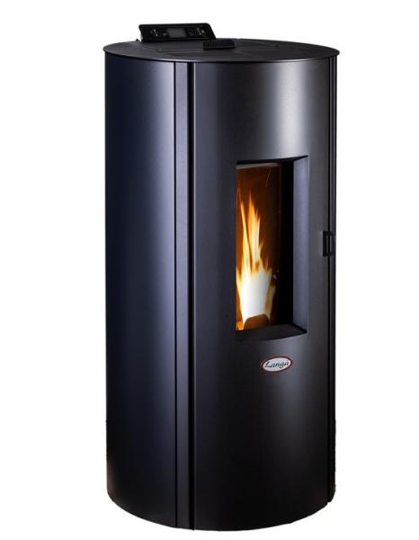 Langå Manola Træpilleovn - Sort