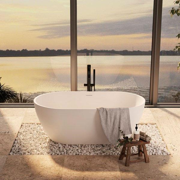 Strømberg Riba fritstående badekar - 150 x 70 - Mat hvid Strømberg Riba fritstående badekar - 150 x 70 - Mat hvid