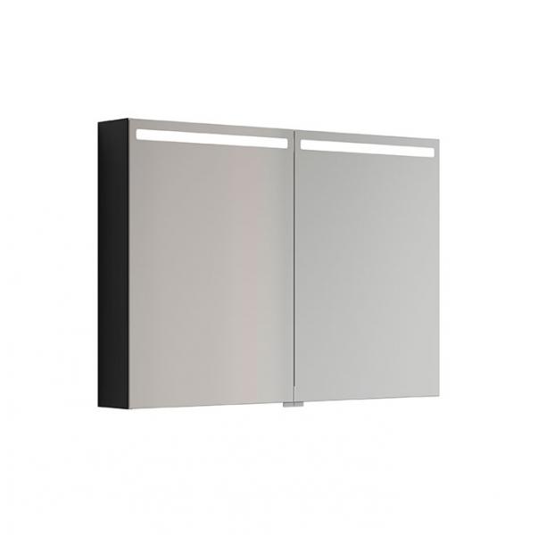 Dansani Mido+ Top spejlskab 100 - Sort struktur