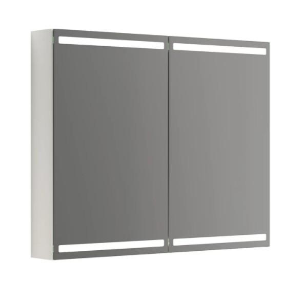 Dansani Calidris Parallel spejlskab med 2 låger 80x100 cm - Hvid mat