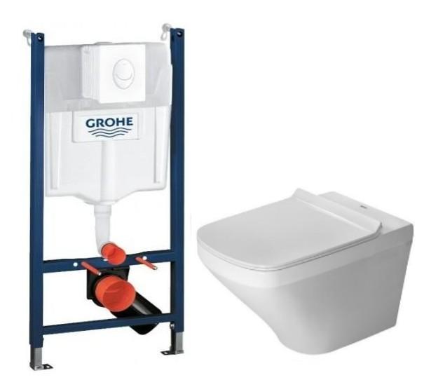 Duravit Durastyle Rimless toiletpakke inkl. sæde m/softslose, cisterne og hvid betjening