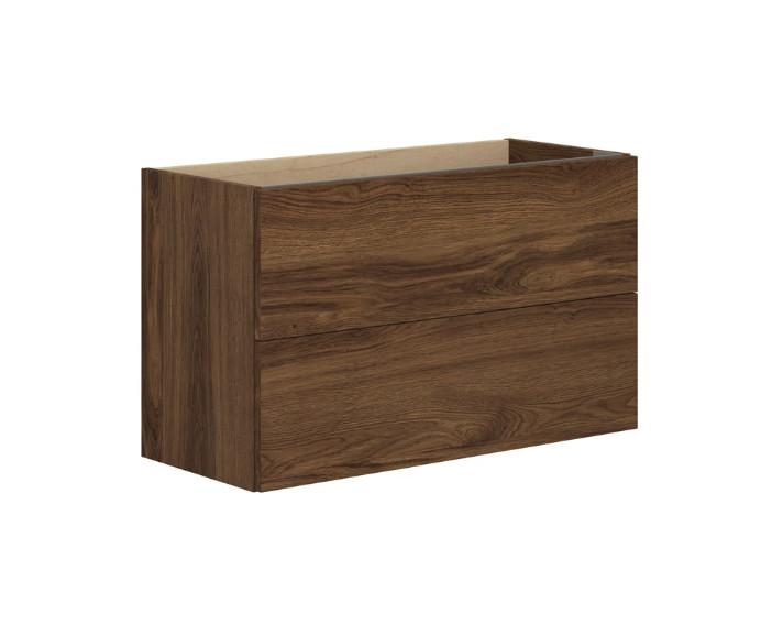 Dansani Luna Urban Mini vaskeskab 80x48 m/skuffer - Brun eg